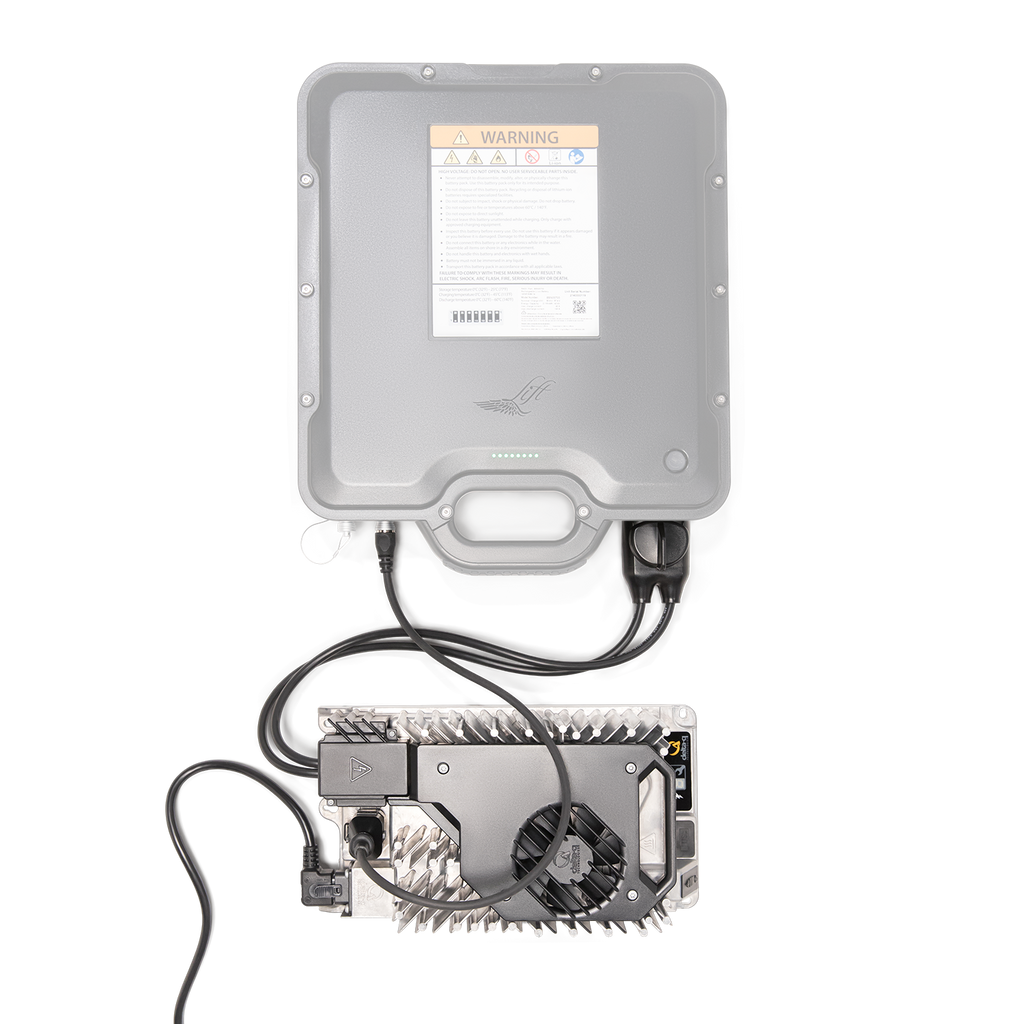 eFoil Delta Q Charger with Power Cable for Region-Specific Use