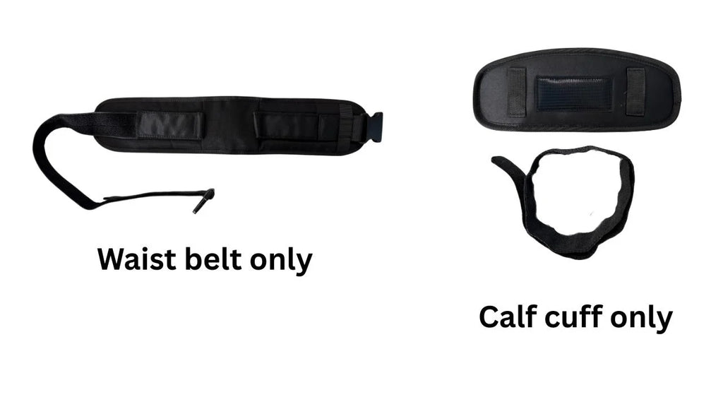 Zero Drag Retracting Leash System Combo Waist belt Kit for