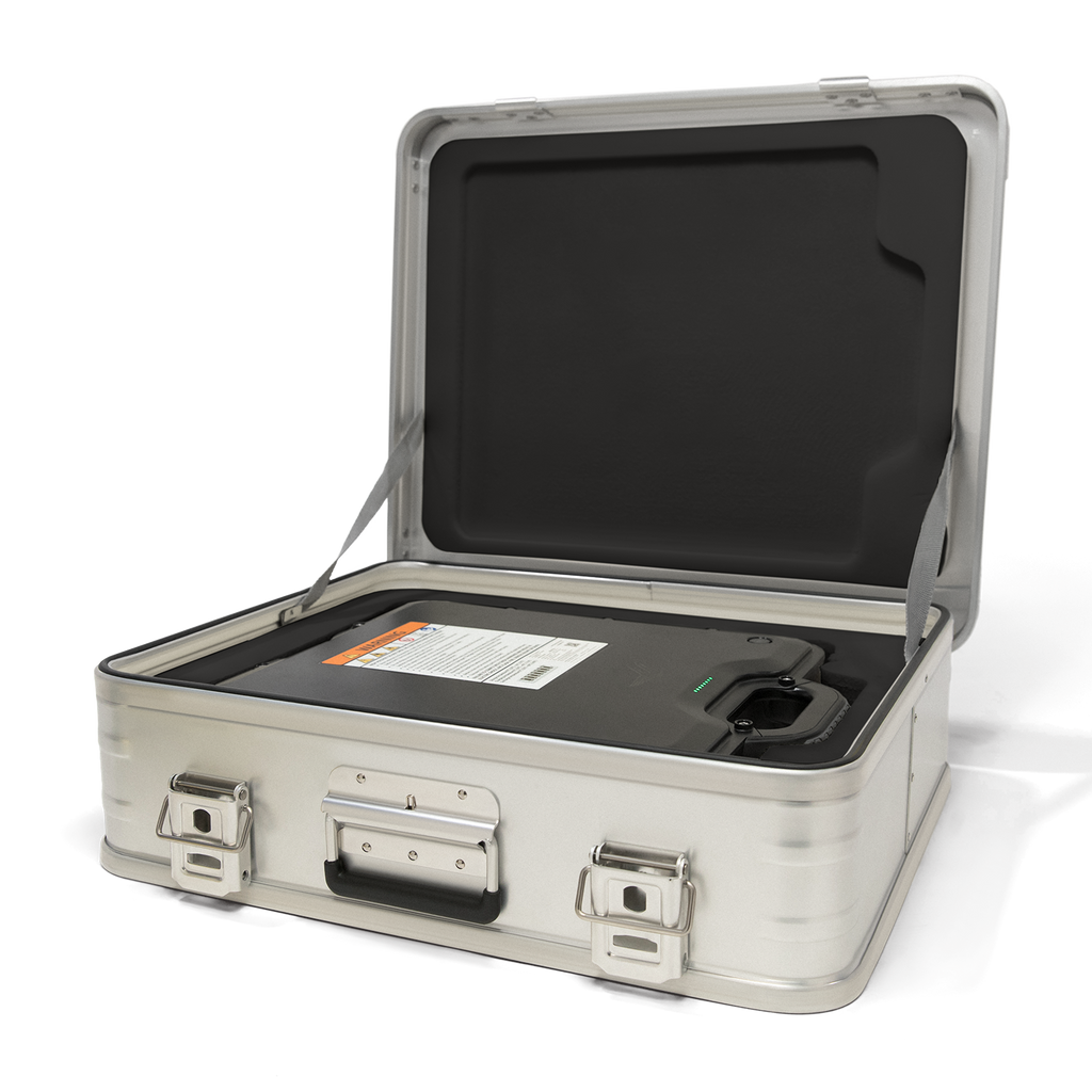 Durable and Stackable Aluminum Battery Case for eFoils
